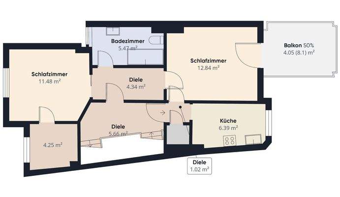 S&P | Grundriss 1. Obergeschoss