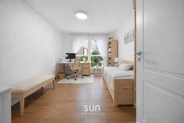 LICHTDURCHFLUTETES SCHLAFZIMMER (visualisiert) 