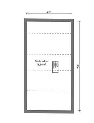 Grundriss Dachboden