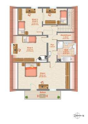 Grundriss Dachgeschoss