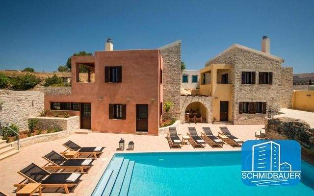 Kreta, Sivas: Schönes Steinhaus mit Gemeinschaftspool zu verkaufen