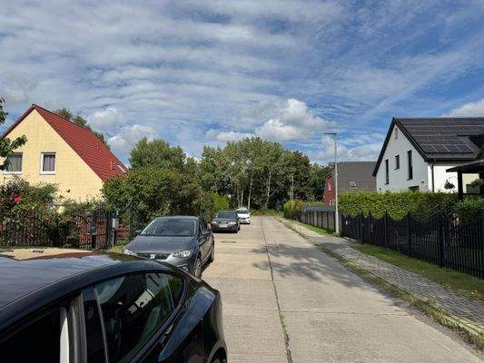 Straße vorm Grundstück