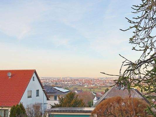 Schöne Aussicht über die Dächer