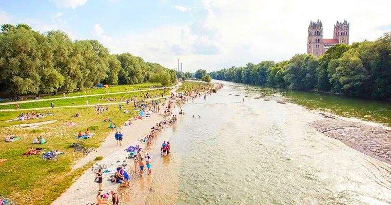 Baden in den Isar-Auen