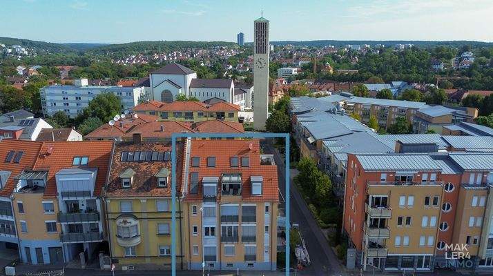 Blick über Schweinfurt