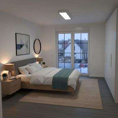 Schlafzimmer ohne Möbel