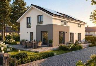 Modernes Haus im Garten