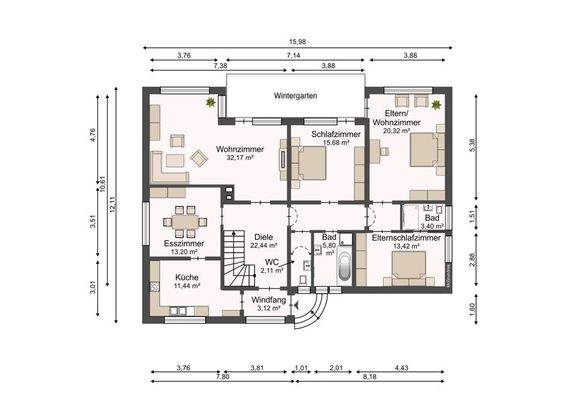 Grundriss Erdgeschoss