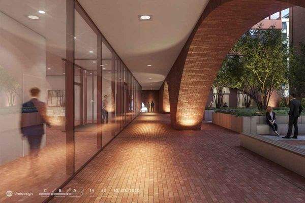 Perspektive Bogengang