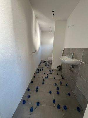 Gäste WC EG in Fertigstellung
