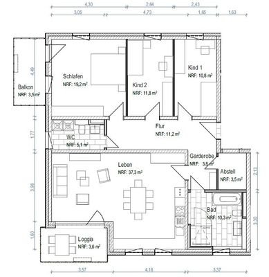 4RWE R.-Wagner-Str. 7 + 11, 1.+2. OG, links