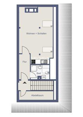 Klar strukturierter Grundriss mit effizienter Flächennutzung