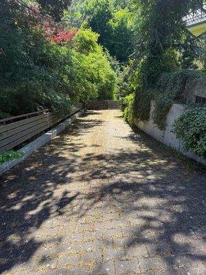 Seitliche Zufahrt zum Garten