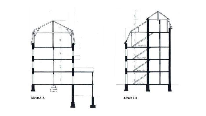 Grundriss Nr41 Schnitte A&B