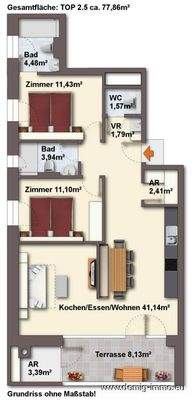 Grundriss 2.OG Top 5