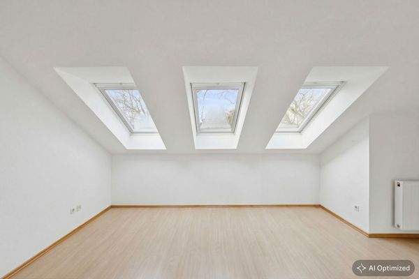 Schlafbereich ohne Einrichtungsbeispiel