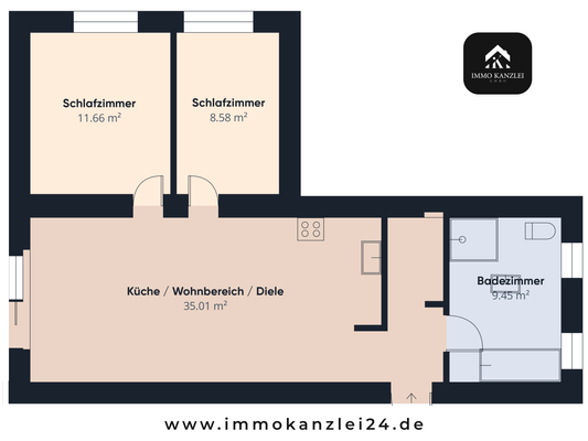Grundriss Beispielwohnung