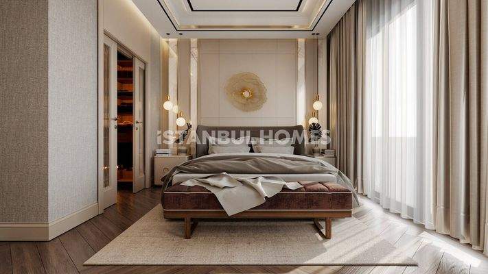 Apartments in a Project 150 M from the Metro in Istanbul Sisli