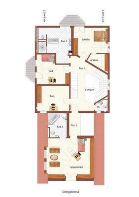 Grundriss Obergeschoss