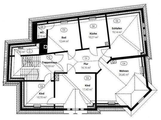 Grundriss Dachgeschoss