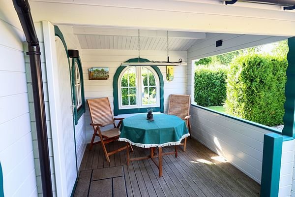 Gartenhausüberdachung