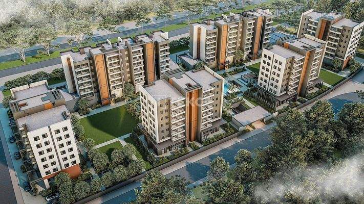 1 and 2-Bedroom Apartments for Sale in Complex in Kepez Antalya