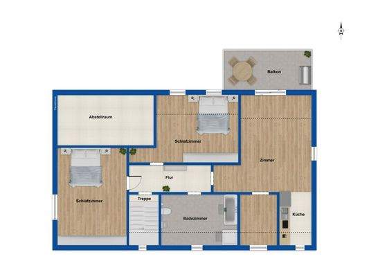 Grundriss Obergeschoss