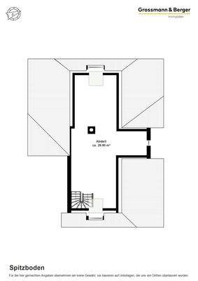 Grundriss Spitzboden