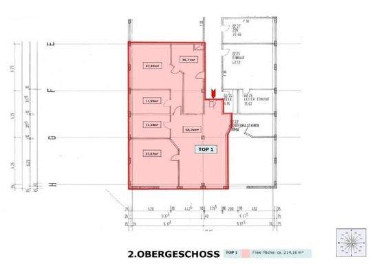 Grundriss Büro 214,16 m²