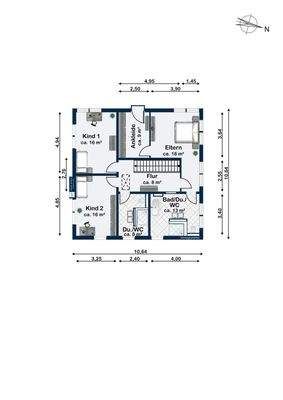 Grundriss Obergeschoss