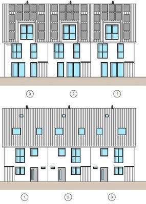 Ansicht Norden-Süden