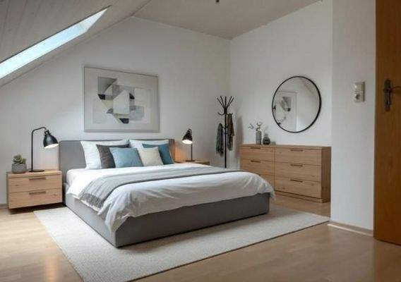 Schlafzimmer mit Zugang zum ...