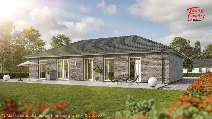 Ansicht Garten Verblendfassade