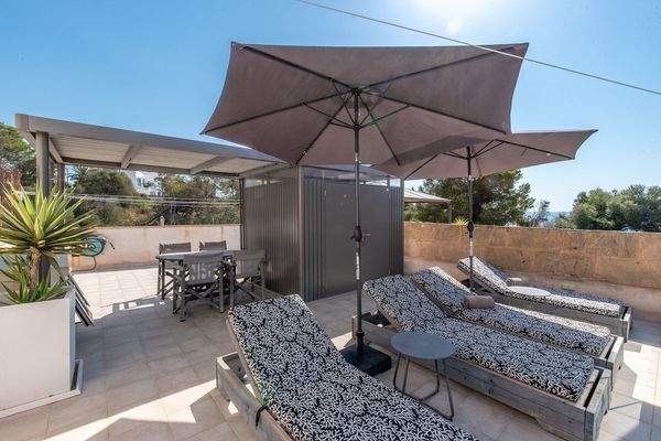 Dachterrasse mit Meerblick