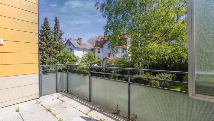 Ausblick vom Balkon