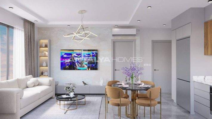 Apartments 3 Km from Cleopatra Beach in Alanya