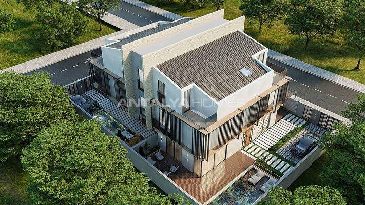 5-Bedroom Houses with Private Pool in Muratpaşa Antalya