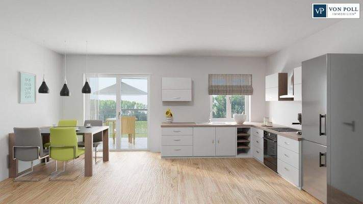 Ansicht Wohnen / Essen / Kochen