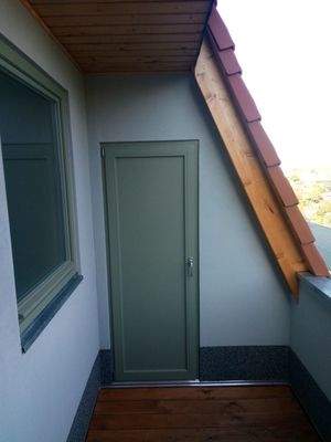 Abstellraum auf der Terrasse