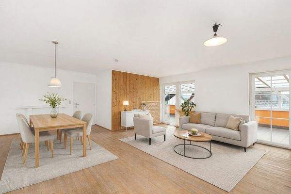 Möblierungsvorschlag Wohnen / Essen