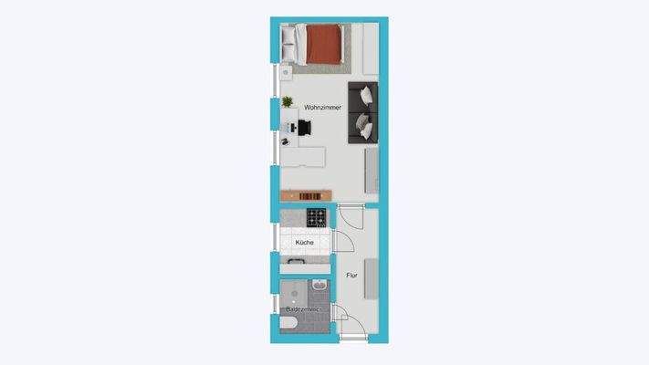 Grundriss (Typ 30 m²)