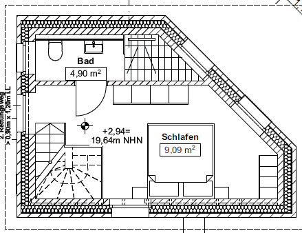 Grundriss Obergeschoss