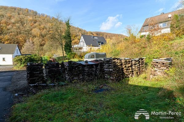 Blick aufs Baugrundstück