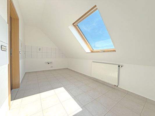 Küche im Dachgeschoss