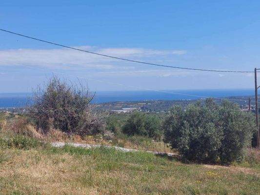 Kreta, Agia Triada: Grundstück mit Baugenehmigung für 3 zweistöckige Häuser mit Swimmingpool zu verkaufen