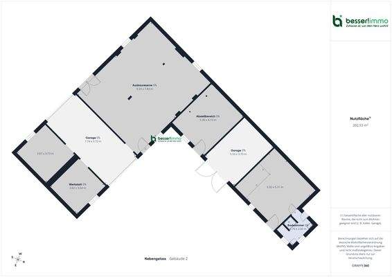 Grundriss Nebengelass