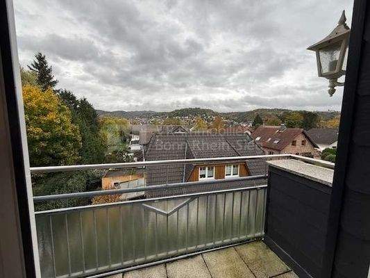 Ausblick Balkon Schlafzimmer