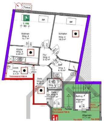 Grundriss Whg 4 3.OG
