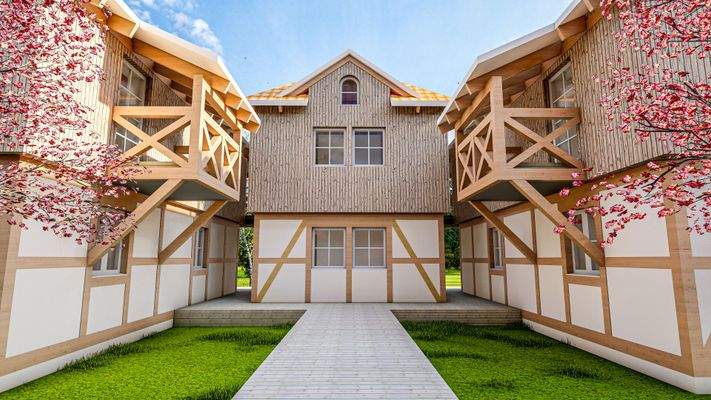 Eingangs- und Turmansicht