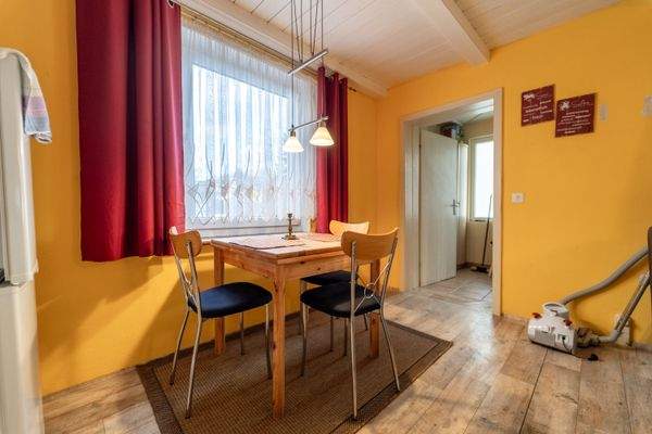 Essbereich im Wohnzimmer